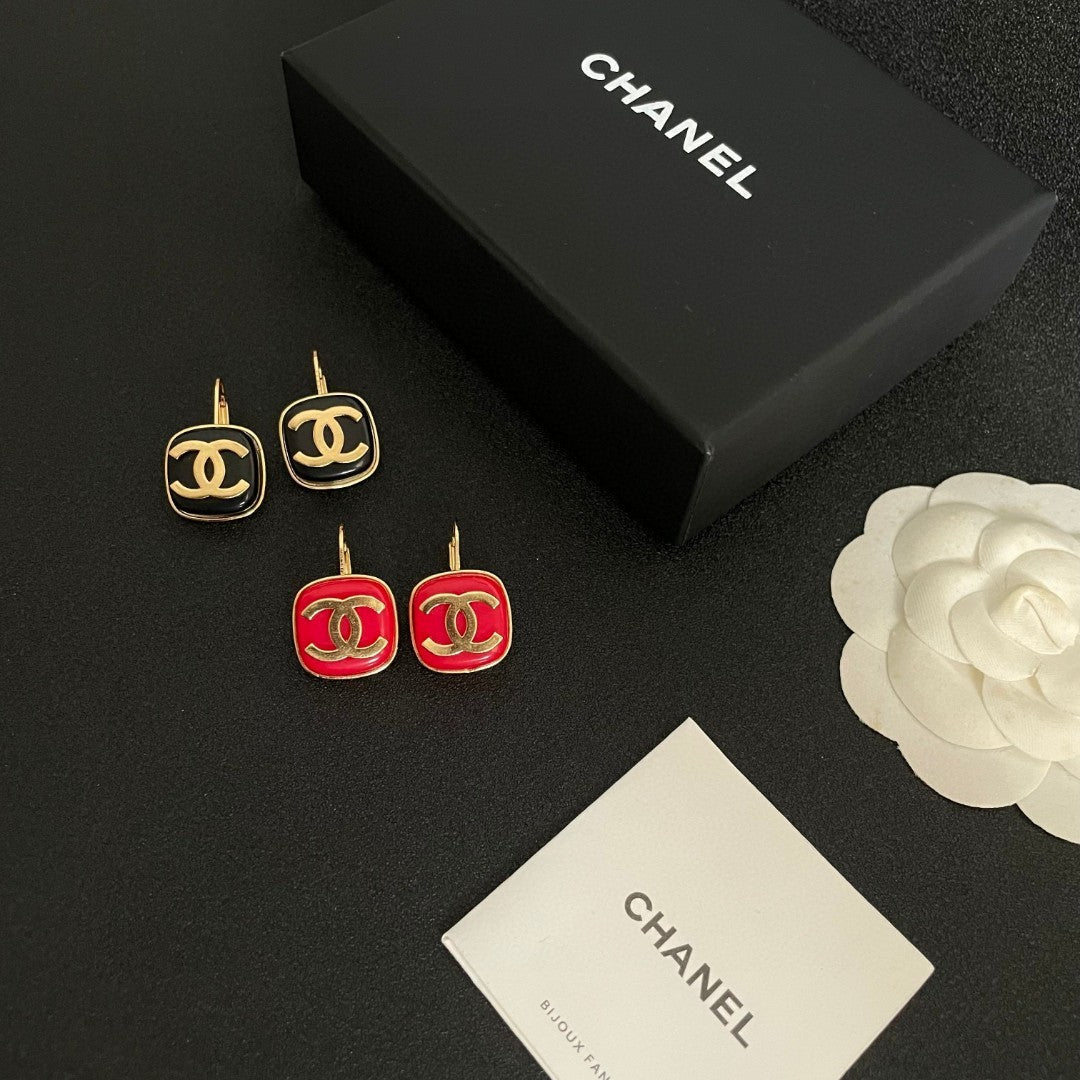 Martin Graham earrings in polished metal-tone – front product view