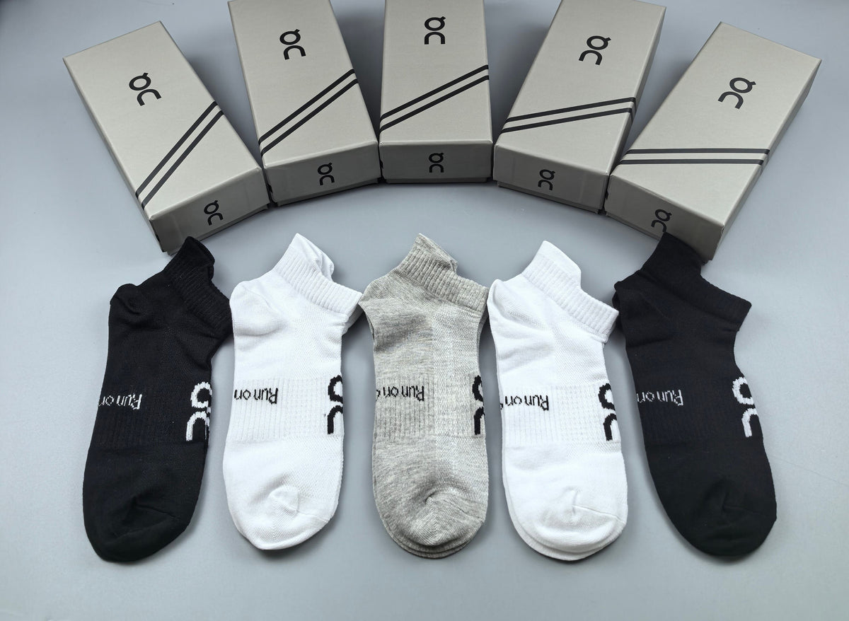 On Cotton Crew Socks - 5-Pair Pack