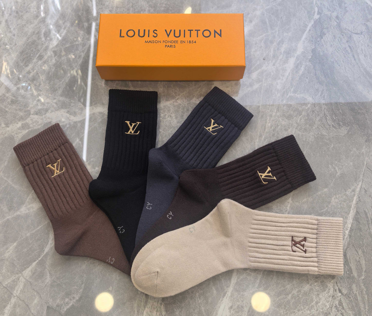 Louis Vuitton Crew Socks - 5-Pair Pack