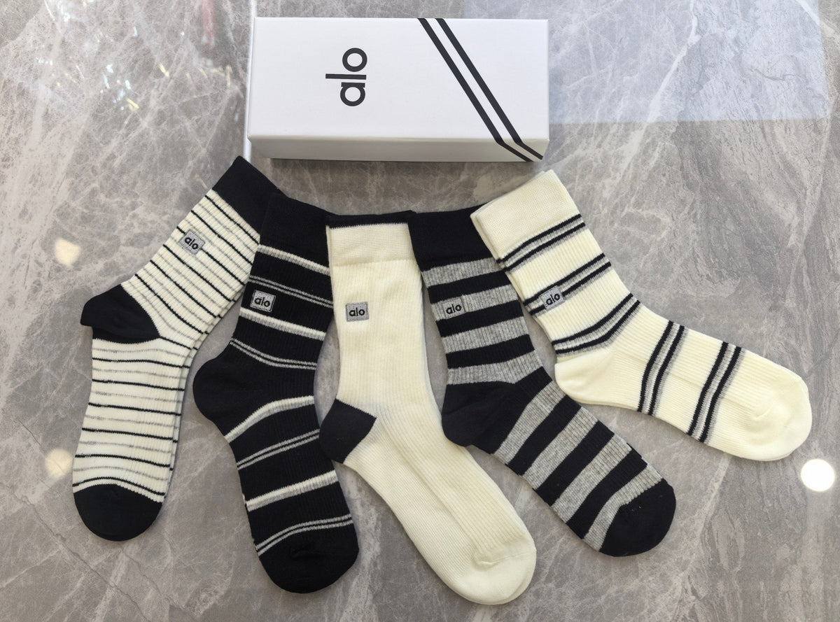 Cotton Crew Socks - 5-Pair Pack