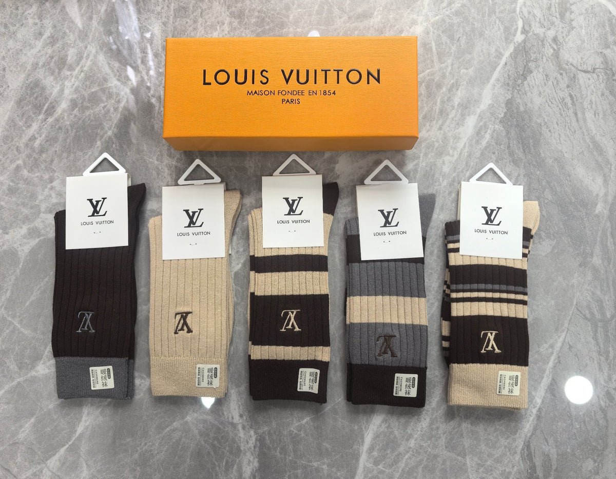Louis Vuitton Cotton Short Socks - 5-Pair Pack