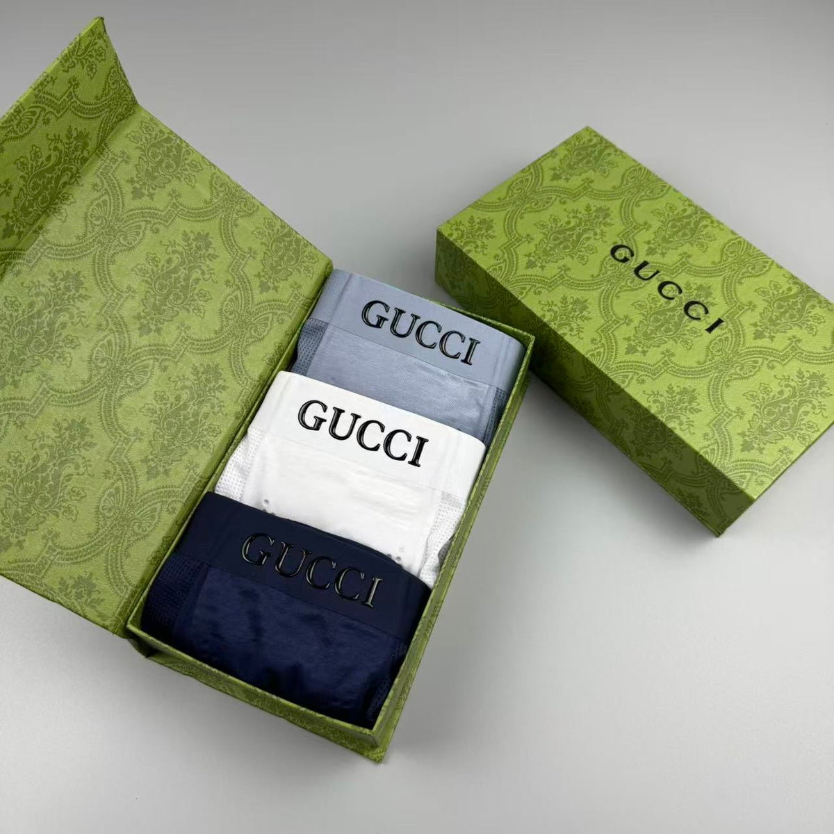 Gucci Logo Detail Men's Boxer Briefs - 3-Piece Box