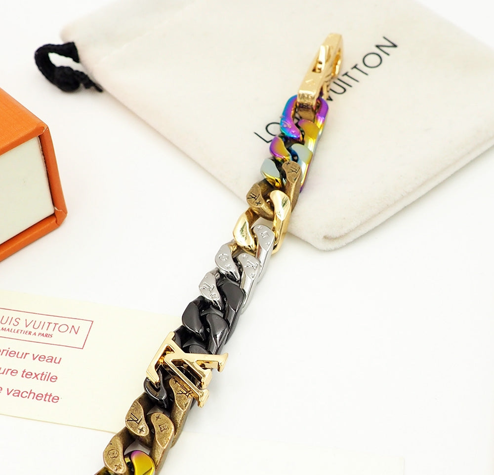 Martin Graham bracelet in polished metal-tone – styled product view