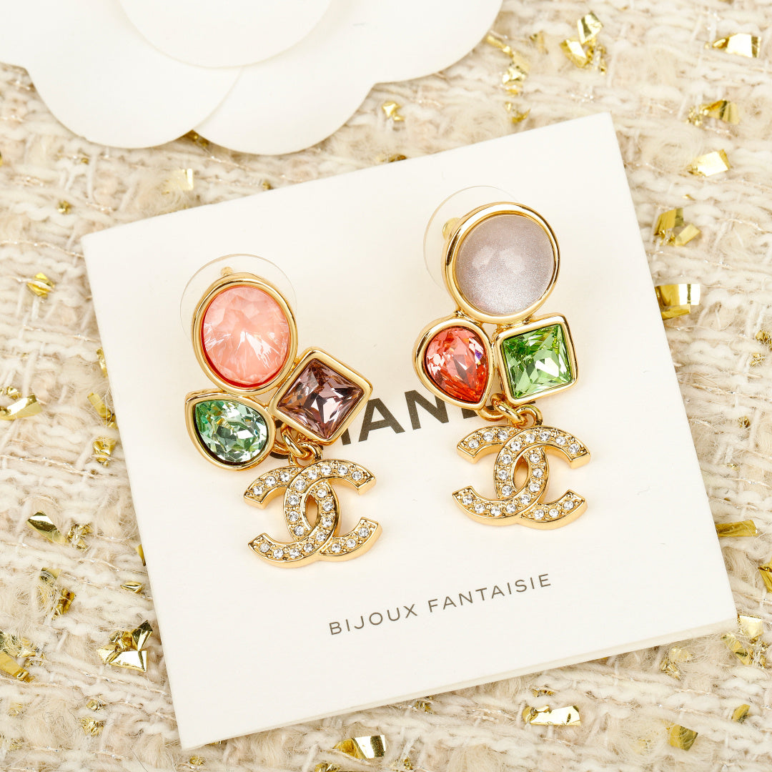Martin Graham earrings in polished metal-tone – styled product view
