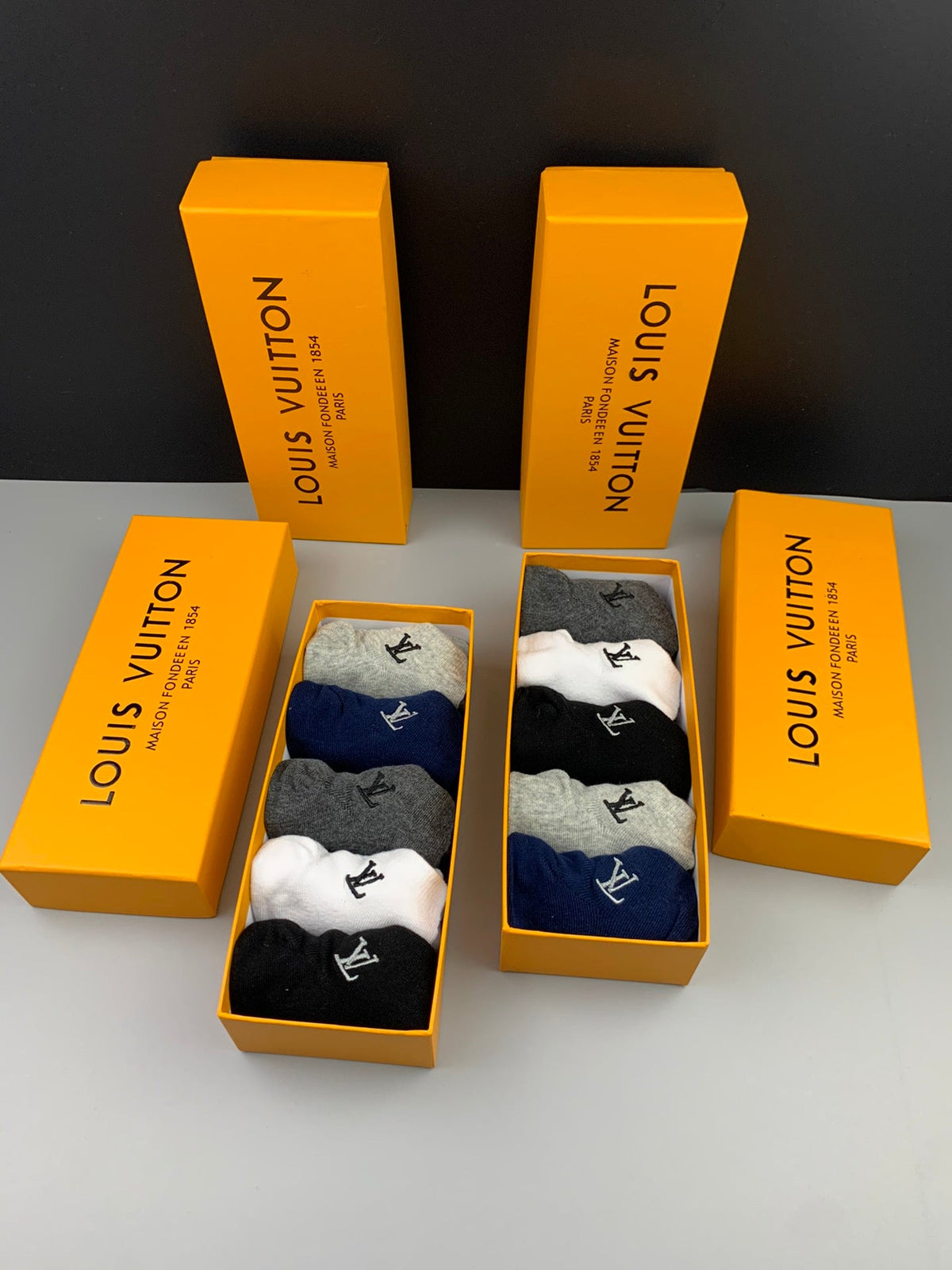 Louis Vuitton Initial Details Ankle Socks - 5-Pair Set