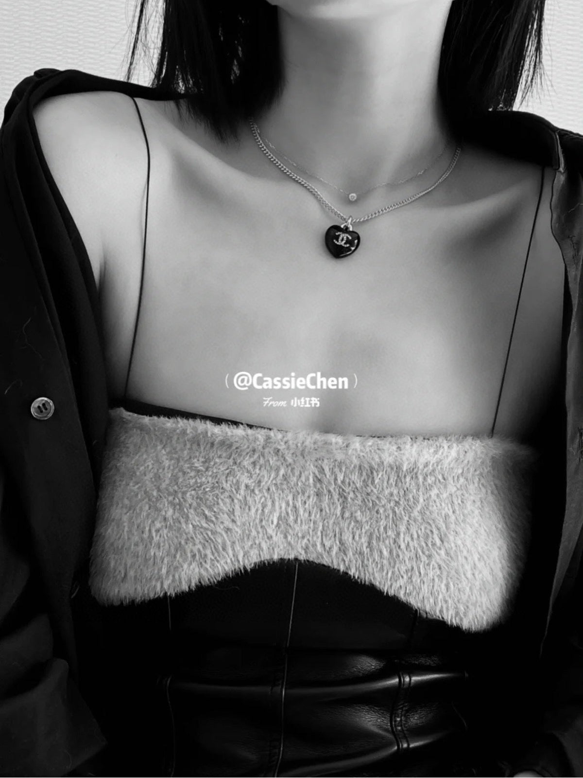 Martin Graham pendant necklace in polished metal-tone – detail view
