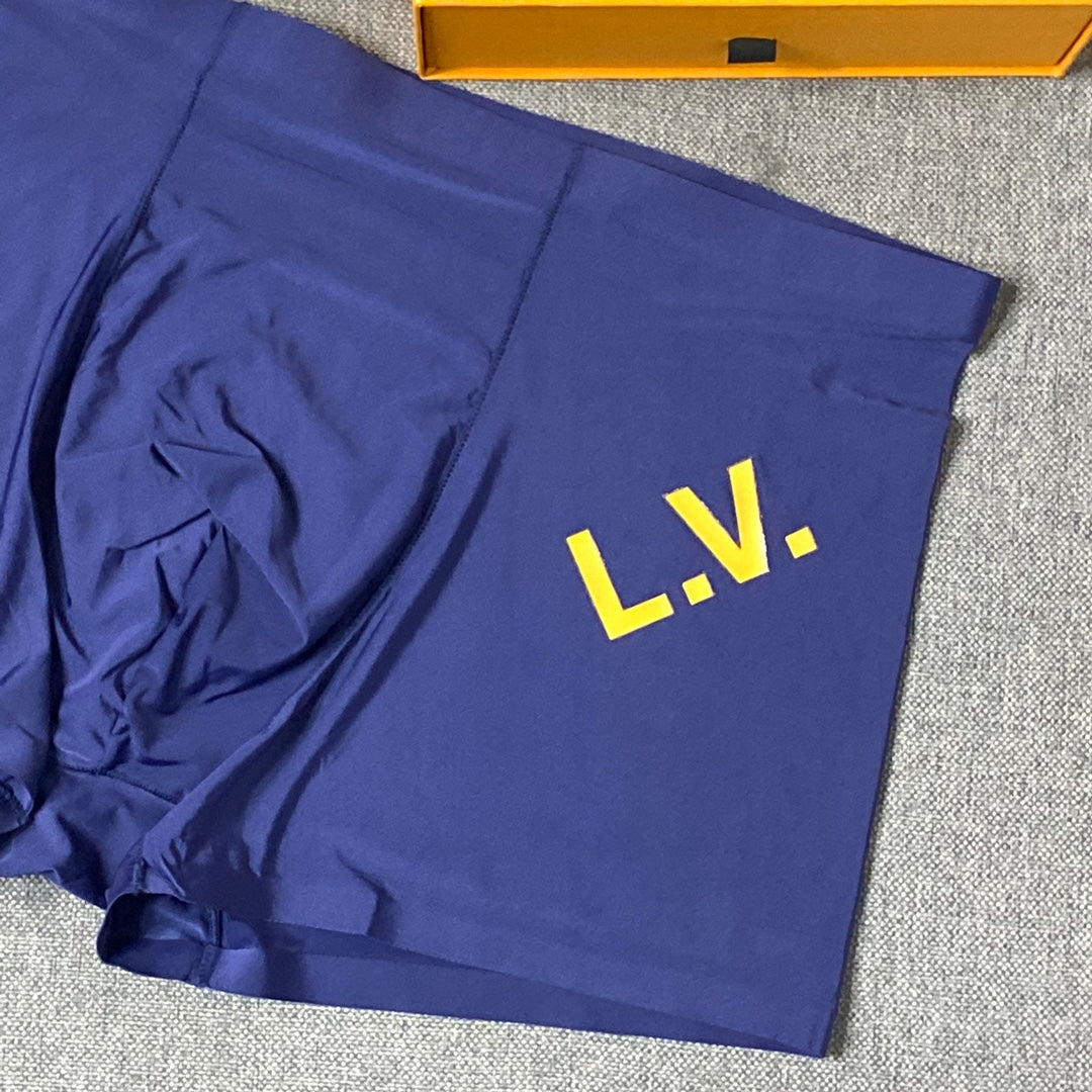 Louis Vuitton Visible Branded Waistband Or Emblem Details Men's Boxer Briefs - 3-Piece Box