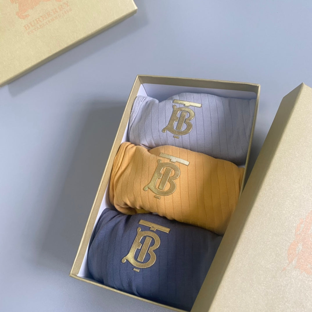 Burberry Cotton Men's Boxer Briefs - 3-Piece Box