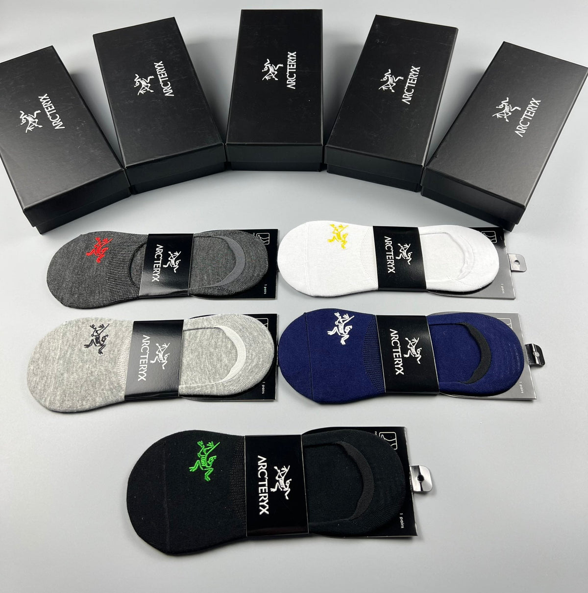 Arc'teryx Cotton No-Show Socks - 5-Pair Box