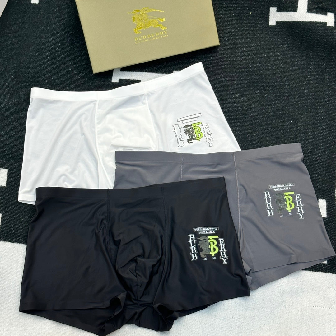 Burberry Milk-Silk Men's Boxer Briefs - 3-Piece Box