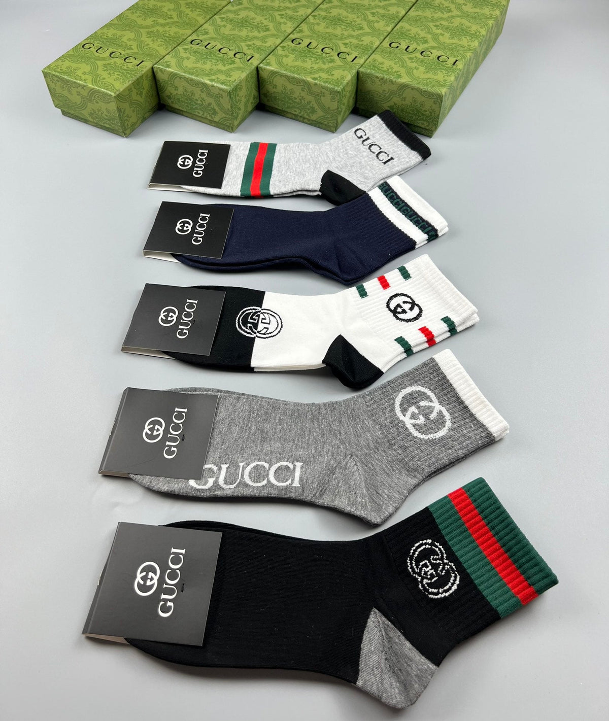 Gucci Cotton Socks - 5-Pair Pack