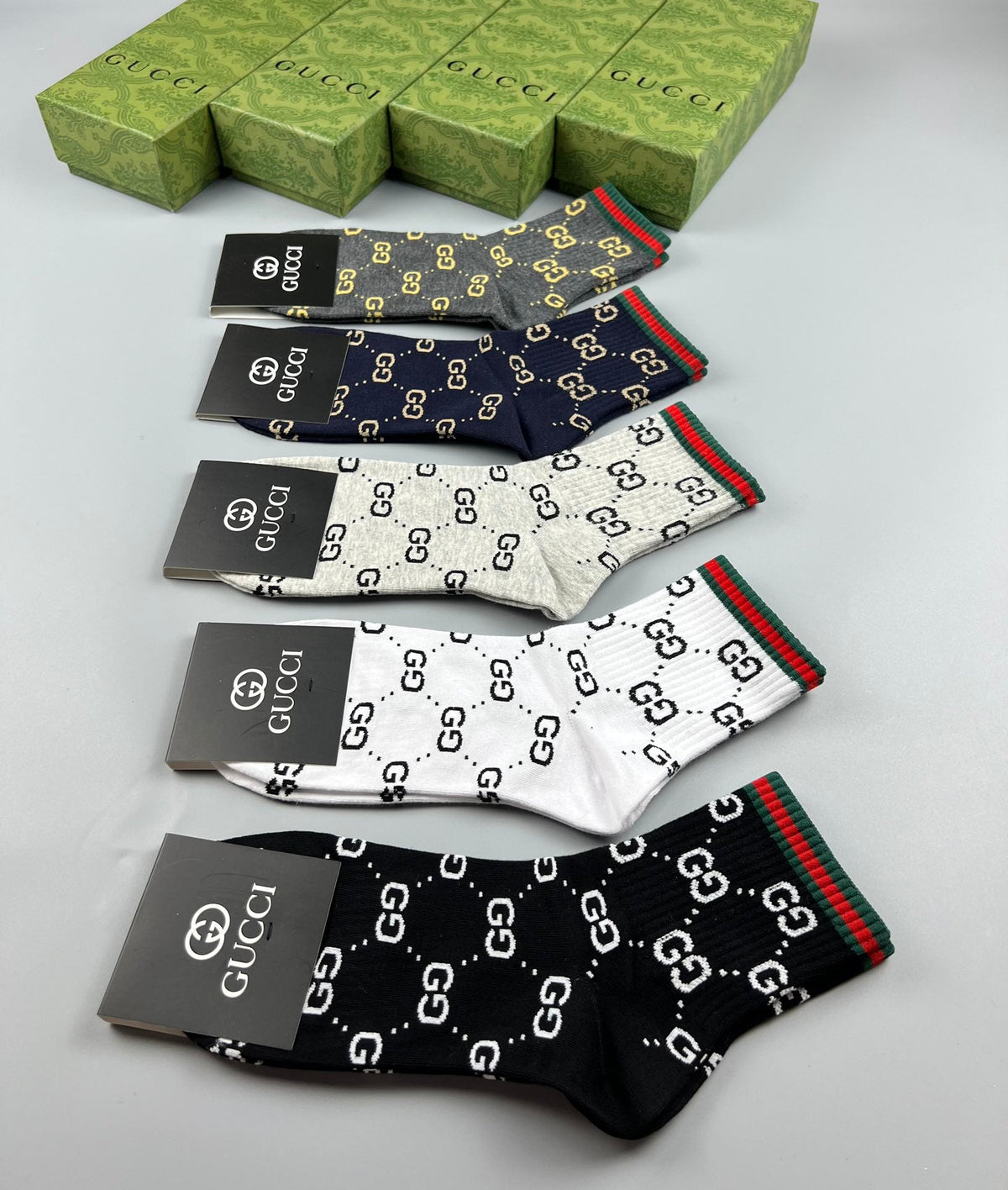 Gucci Cotton Socks - 5-Pair Pack