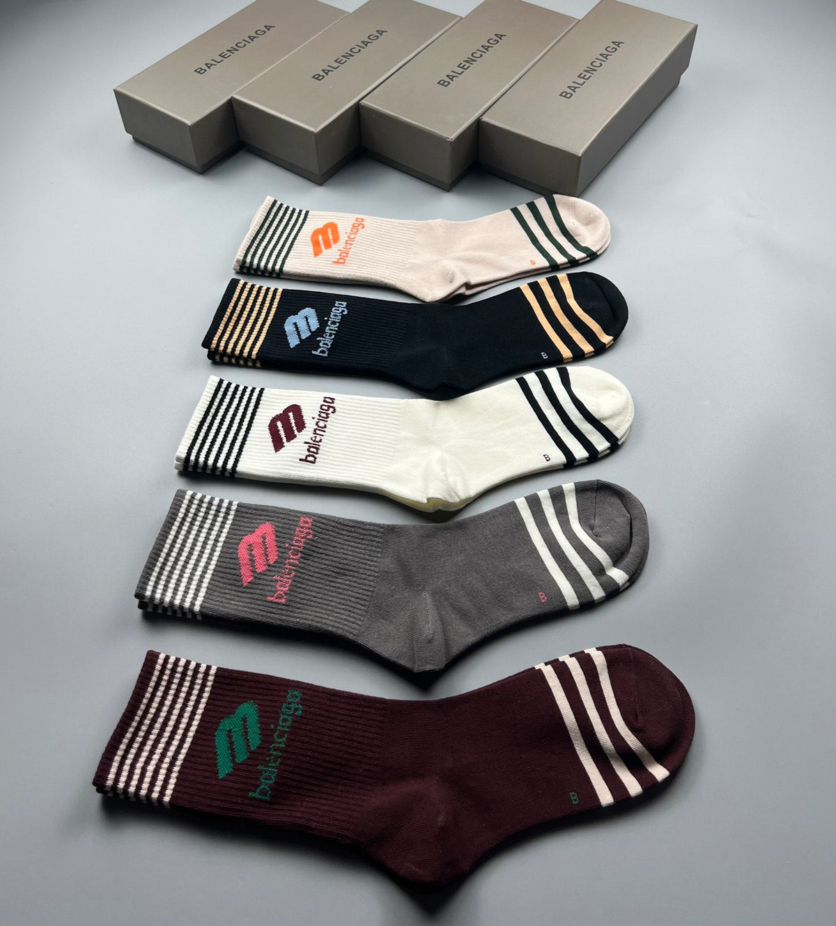 Balenciaga Cotton Crew Socks