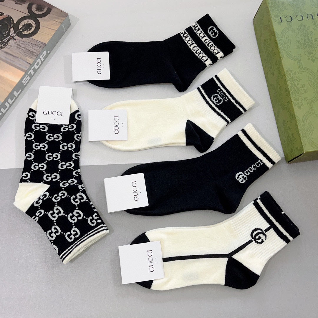 Gucci Cotton Socks - 5-Pair Pack