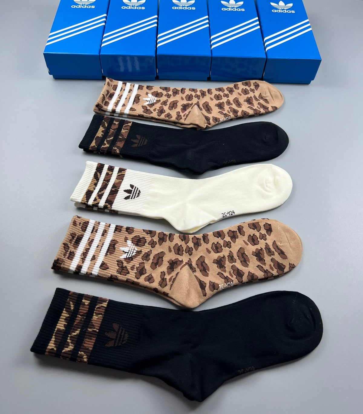 Adidas Cotton Men's Boxer Briefs - 5-Piece Box