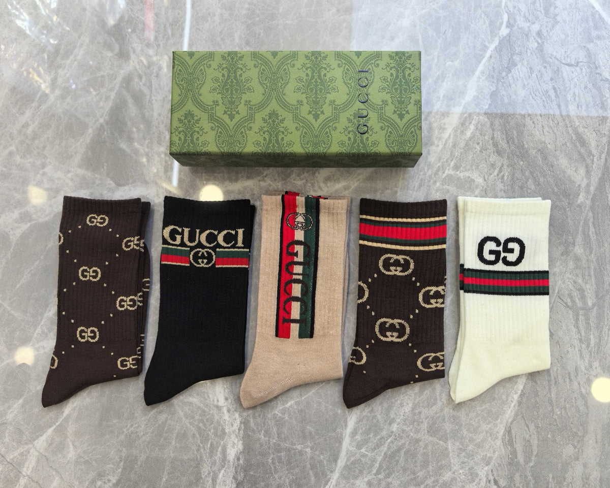 Gucci Cotton Short Socks - 5-Pair Pack
