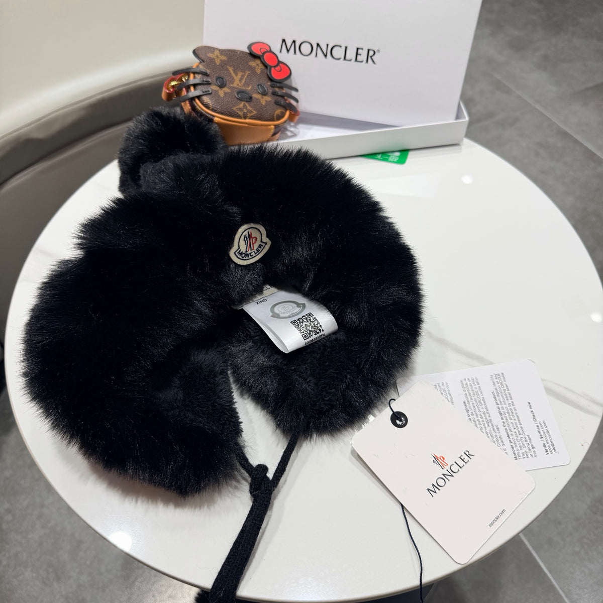 Moncler Plush Earflap Hat - image 9