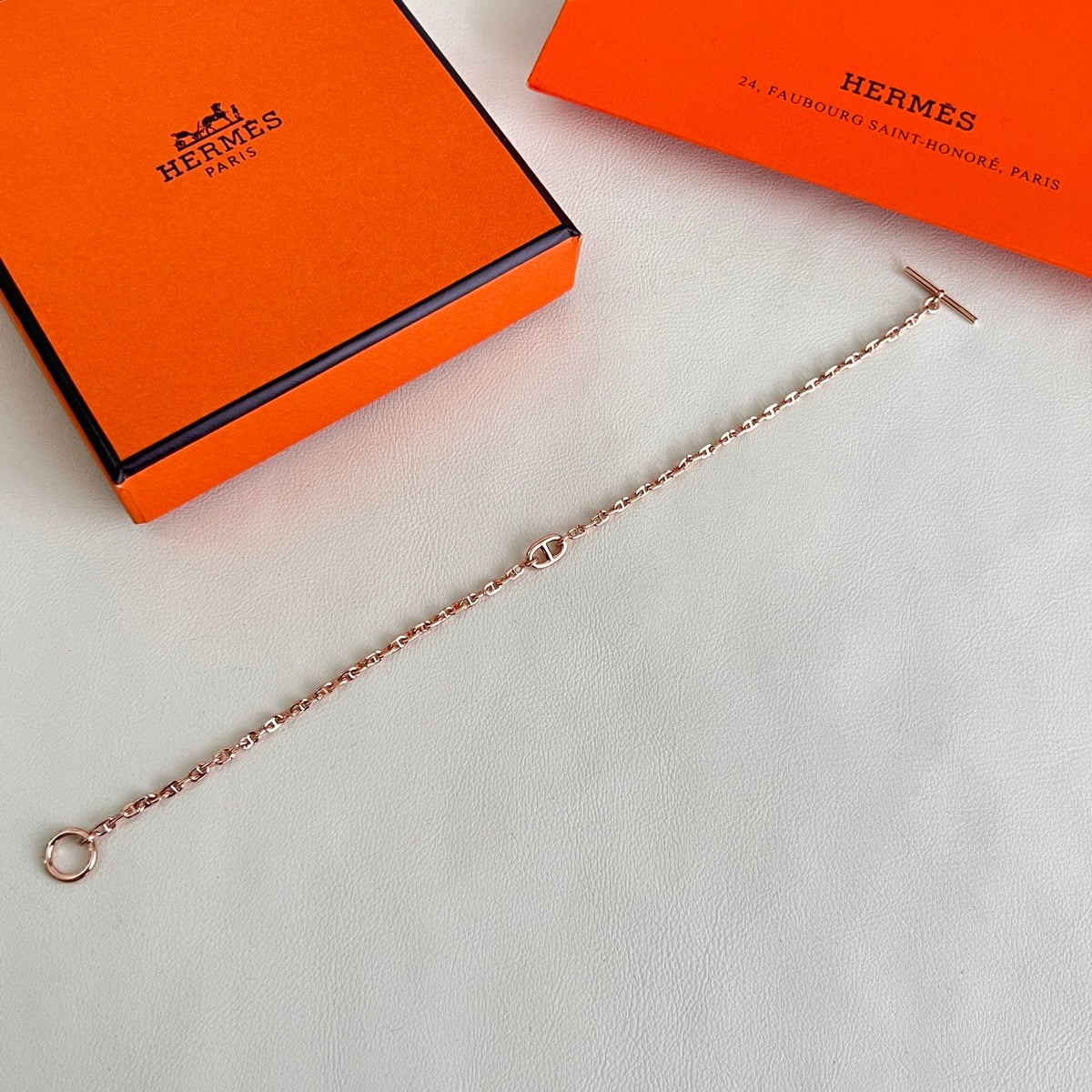 Martin Graham bracelet in polished metal-tone – styled product view