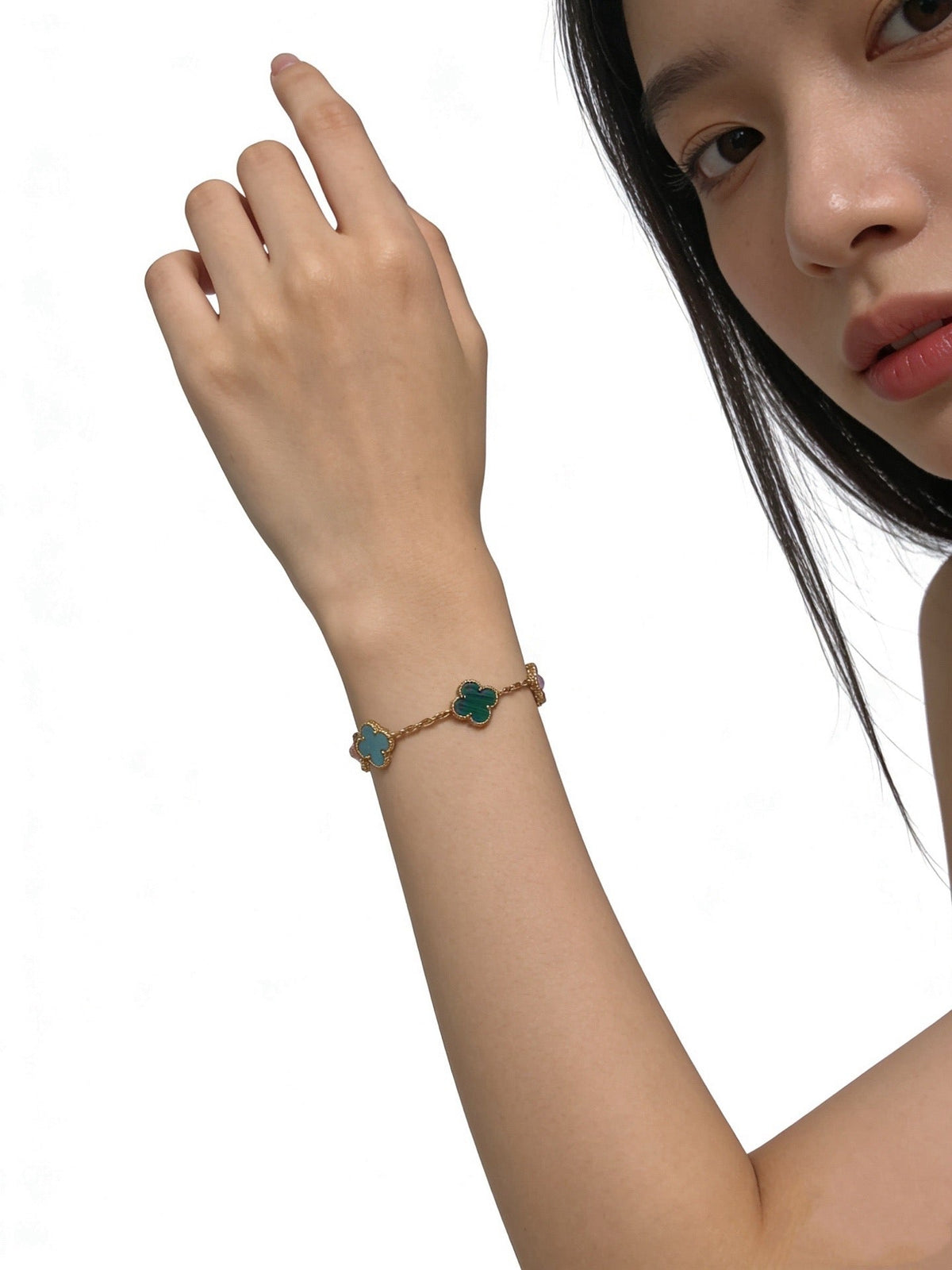 Martin Graham bracelet in polished metal-tone – detail view