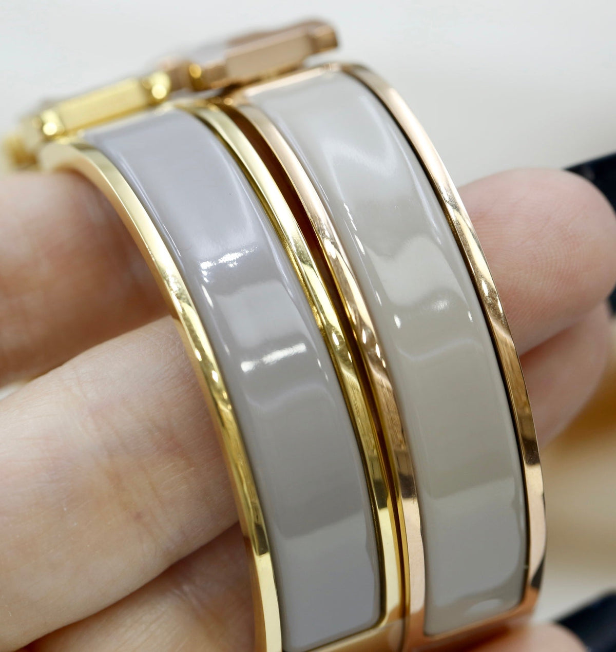 Martin Graham bangle in polished metal-tone – main product view