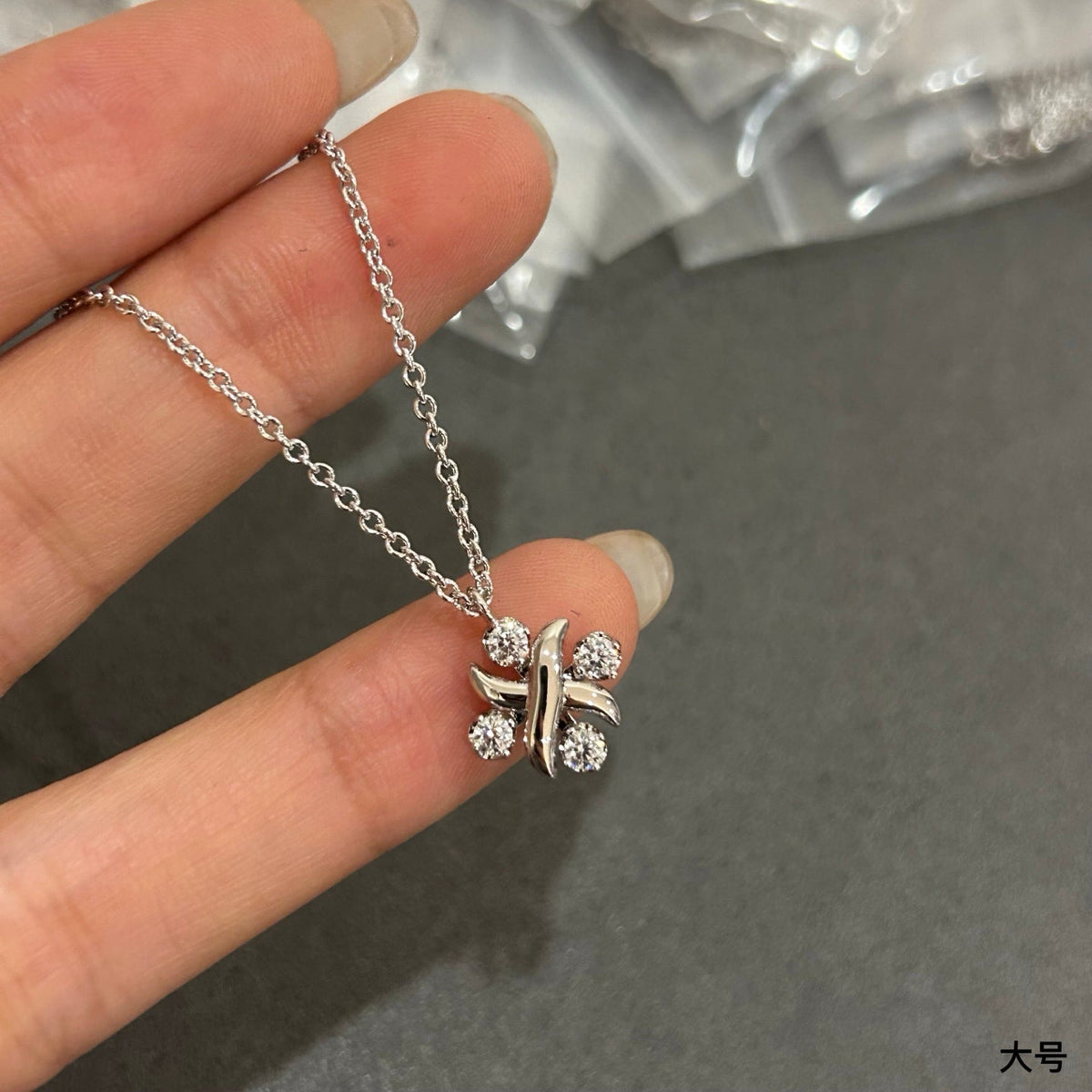 Martin Graham pendant necklace in polished metal-tone – main product view