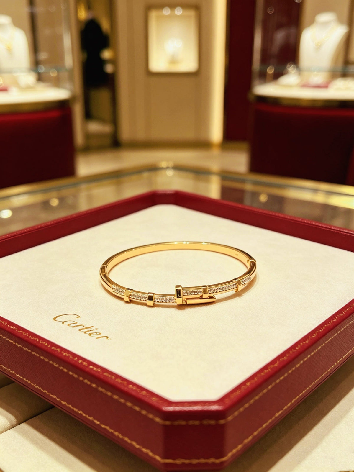 Martin Graham bracelet in polished metal-tone