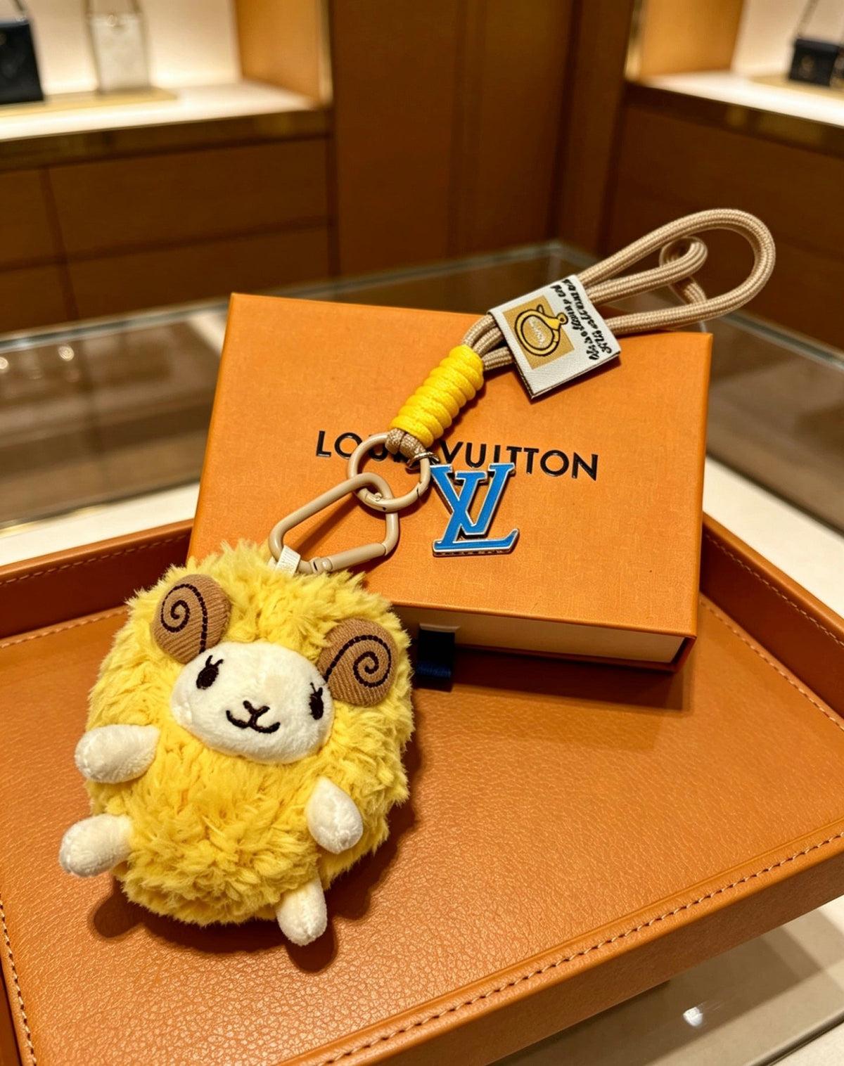 Martin Graham keychain in polished metal-tone – styled product view