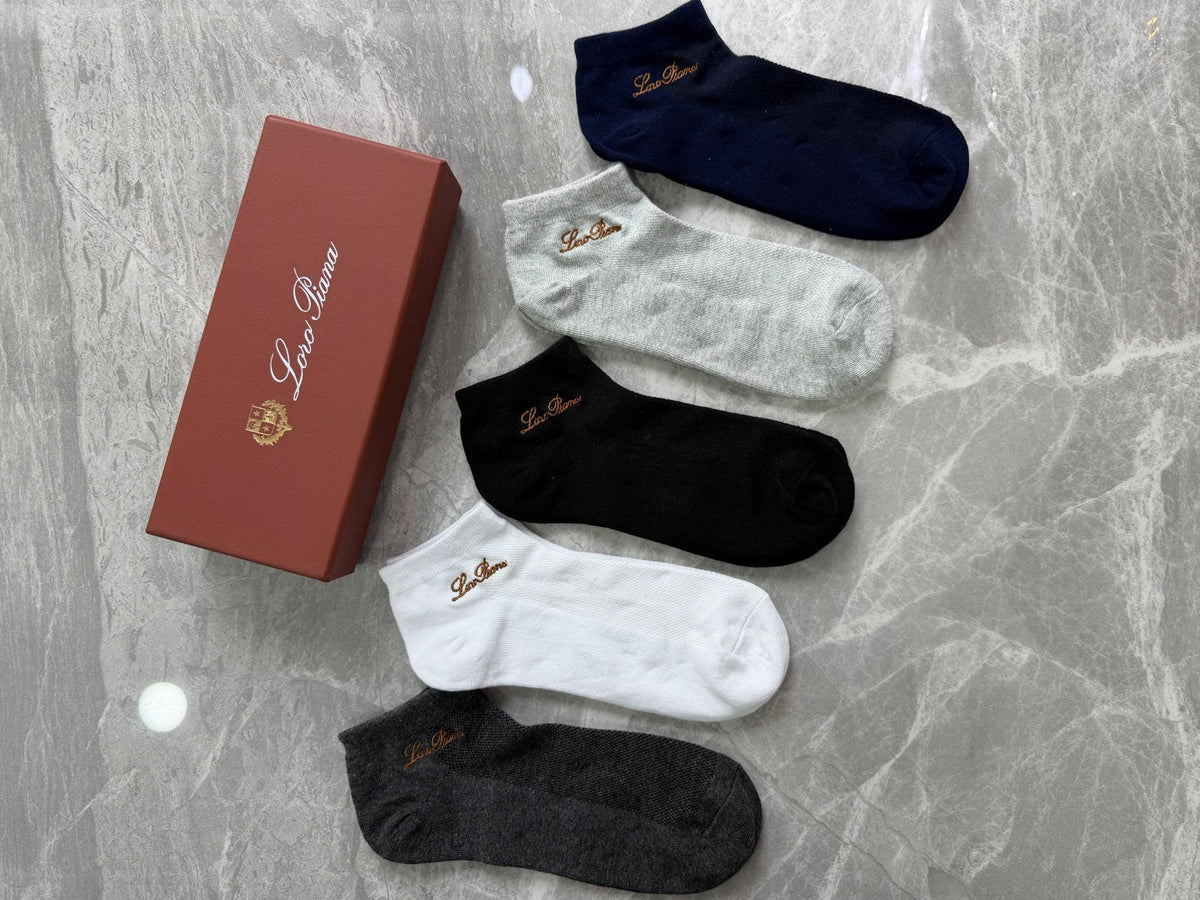 Loro Piana Restrained Wordmarks Ankle Socks