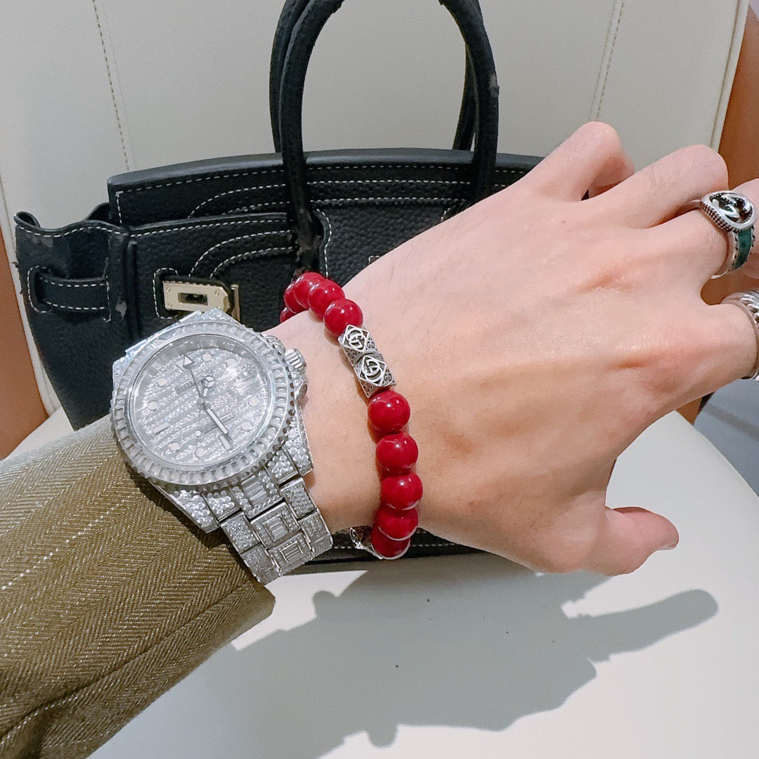 Martin Graham bracelet in polished metal-tone – detail view