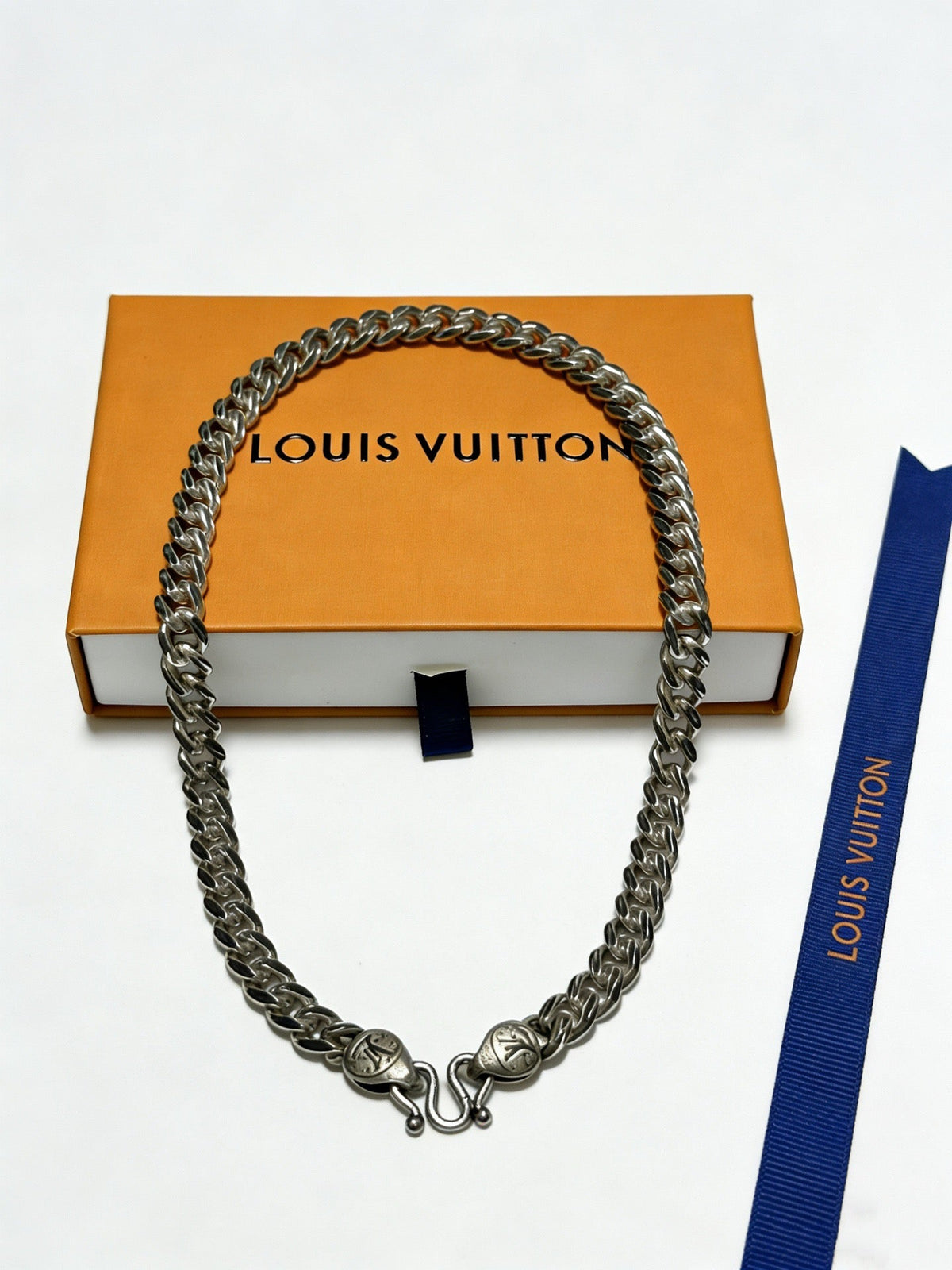 Martin Graham pendant necklace in polished metal-tone – styled product view