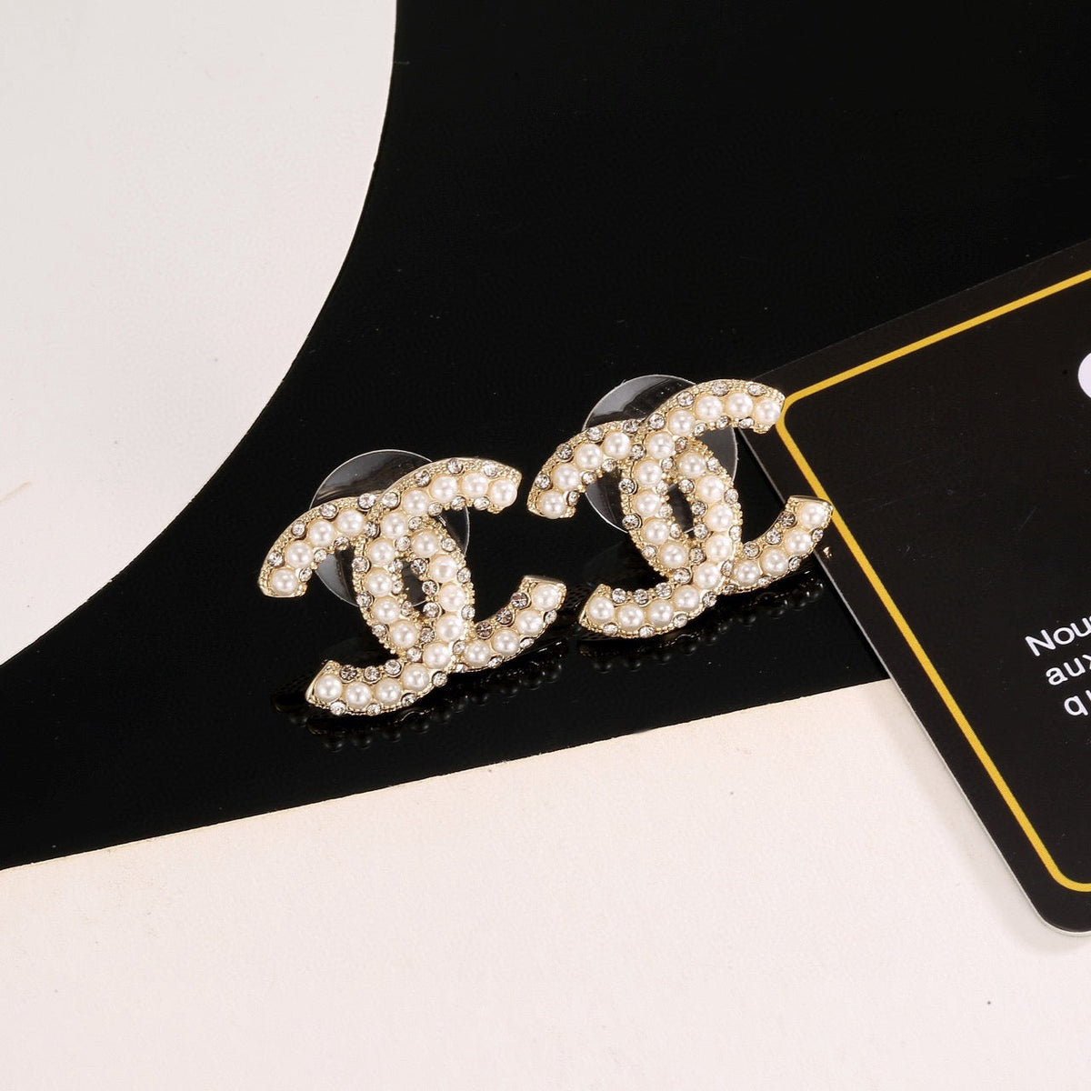 Martin Graham stud earrings in polished metal-tone – main product view