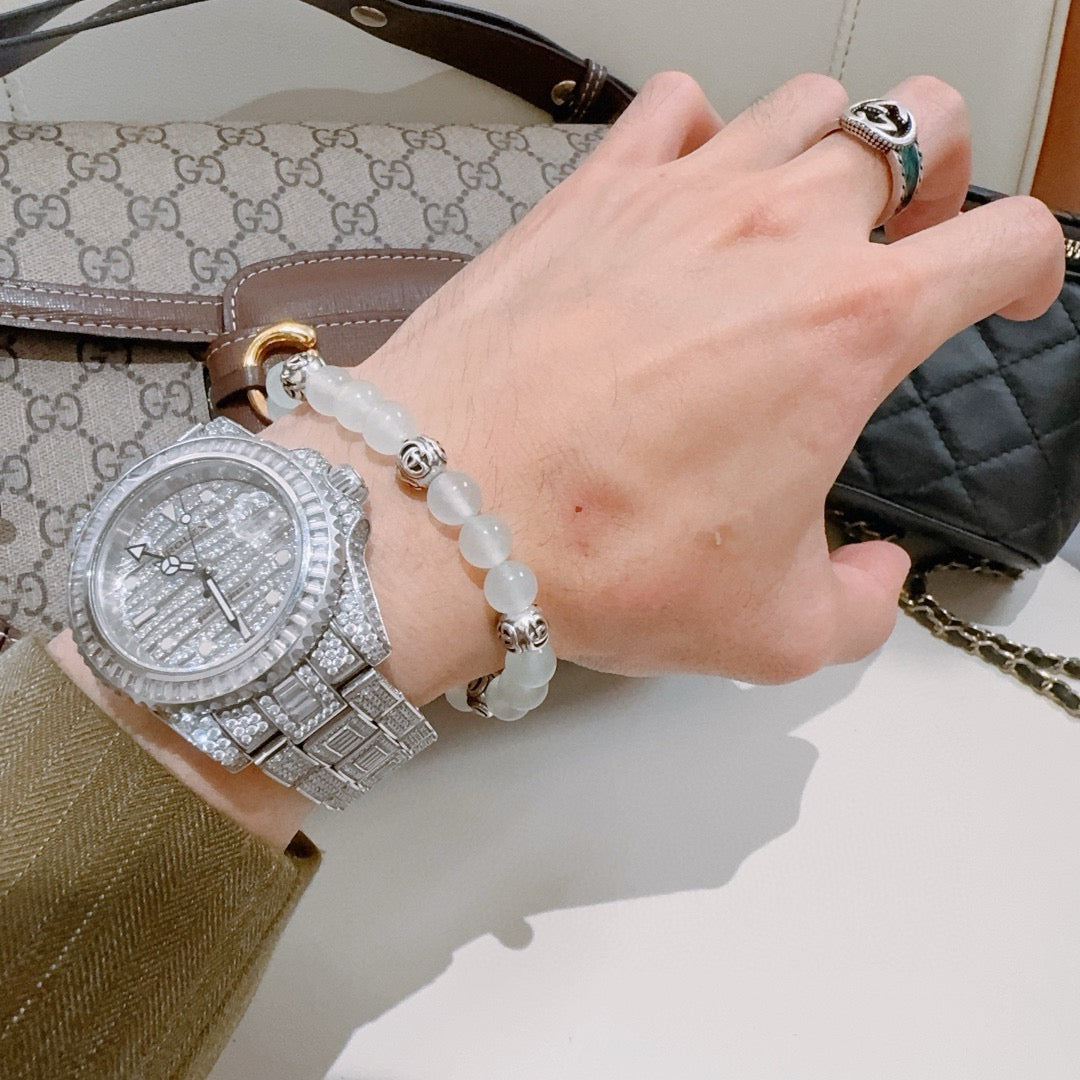 Martin Graham bracelet in polished metal-tone – detail view