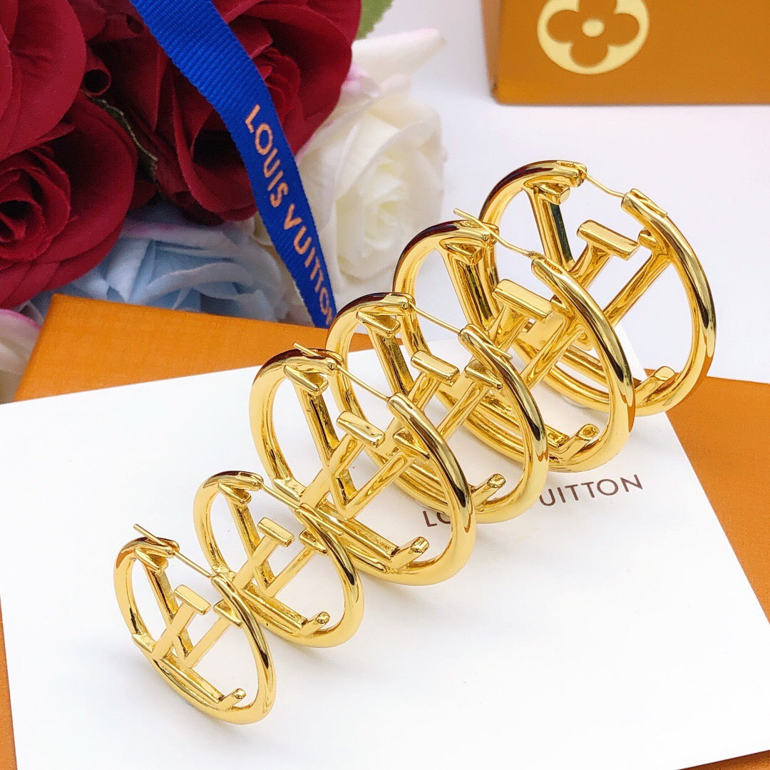 Martin Graham earrings in polished metal-tone – styled product view