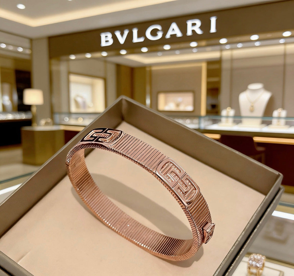 Martin Graham bangle in polished metal-tone – detail view