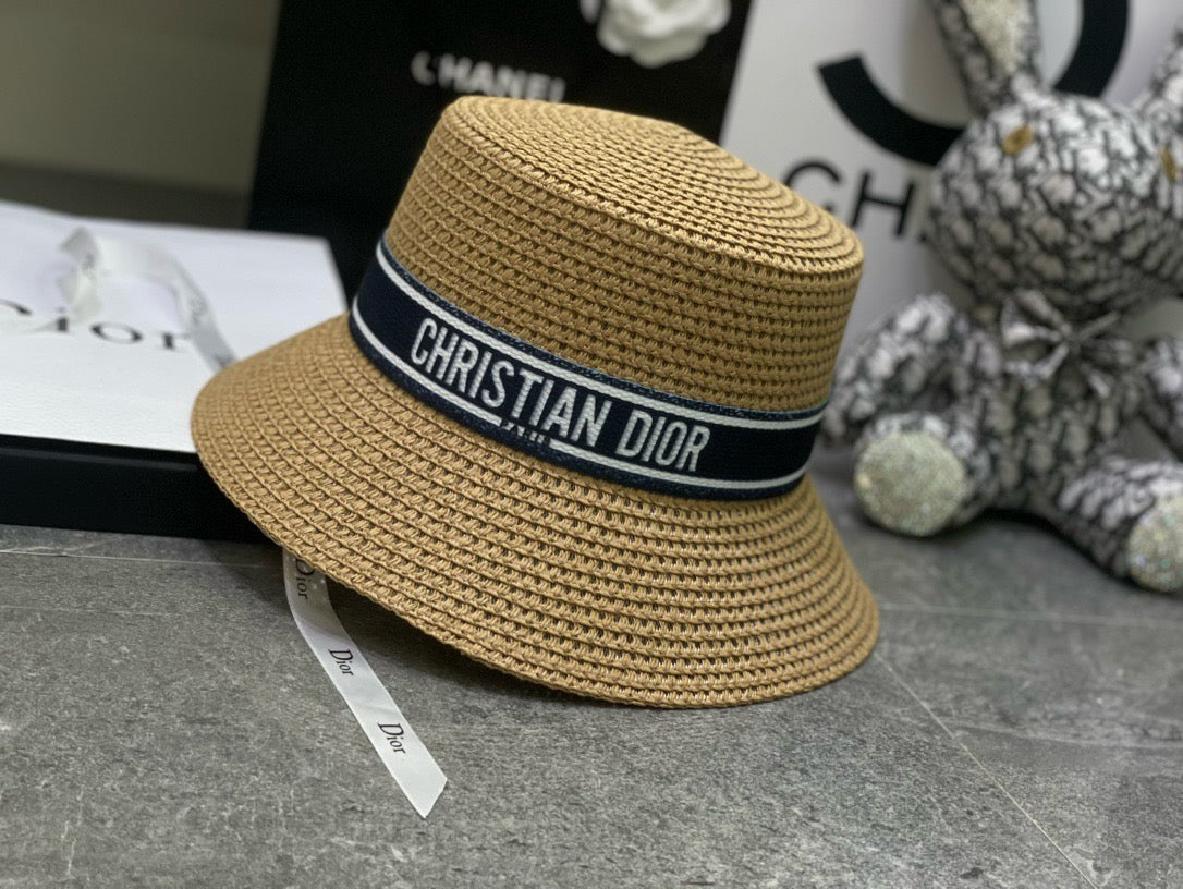 Dior Woven Open Knit Bucket Hat - image 9