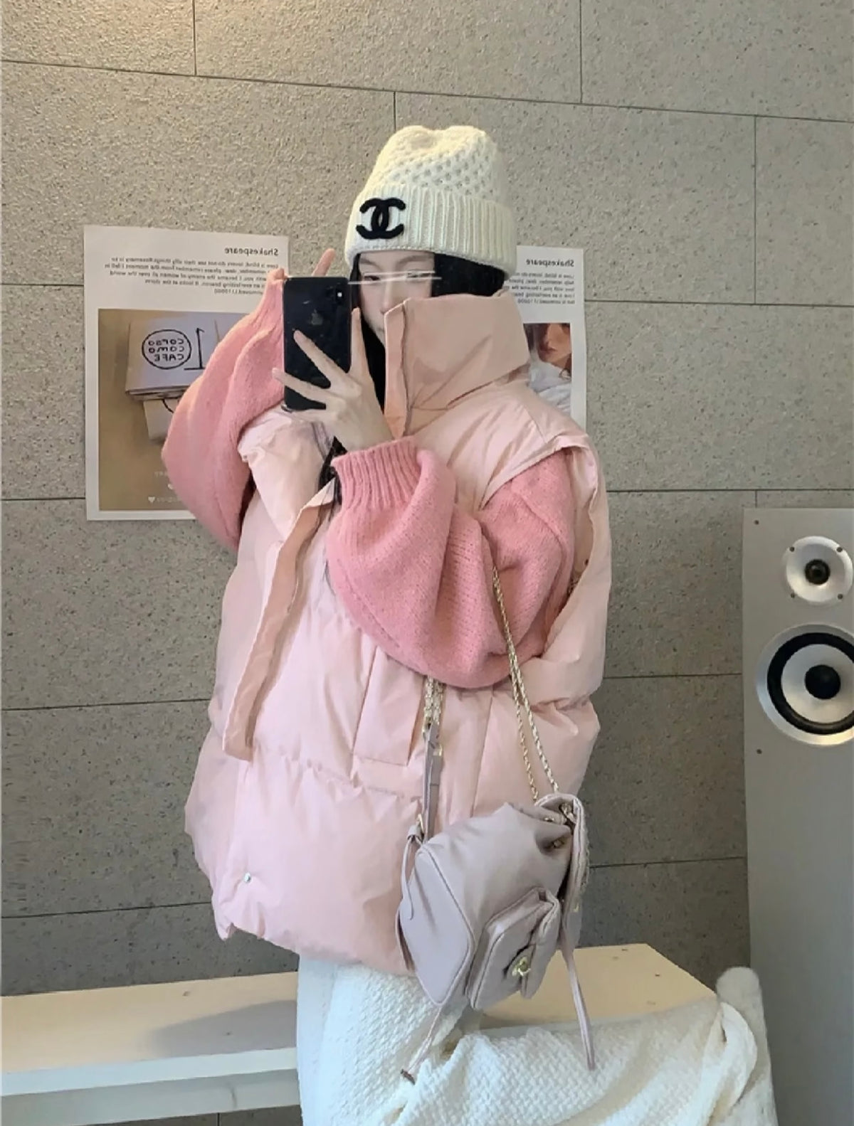 Chanel Cable Knit Cashmere Beanie - image 9