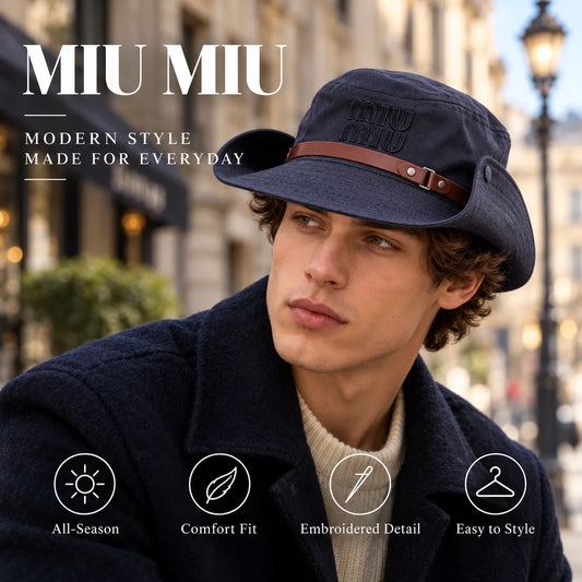 Miu Miu Embroidered Bucket Hat - image 1