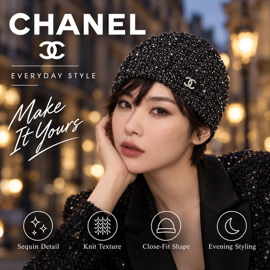 Chanel Sequin Hat - image 1
