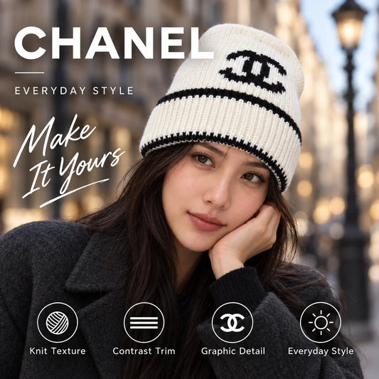 Chanel Knit Beanie - image 1
