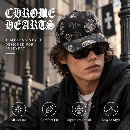 Chrome Hearts Denim Baseball Cap - image 1