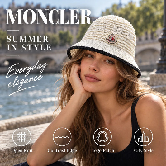 Moncler Open Knit Bucket Hat - image 1