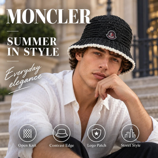 Moncler Open Knit Bucket Hat - image 1