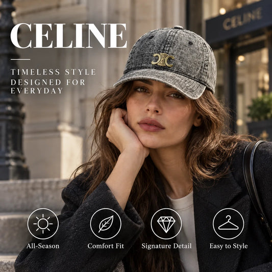 Celine Denim Baseball Cap - image 1