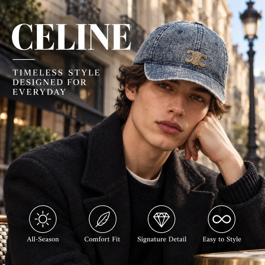 Celine Denim Baseball Cap - image 1