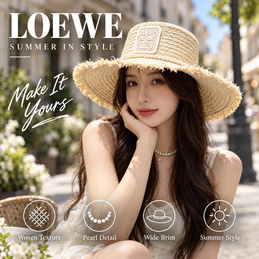 Loewe Woven Open Knit Hat - image 1