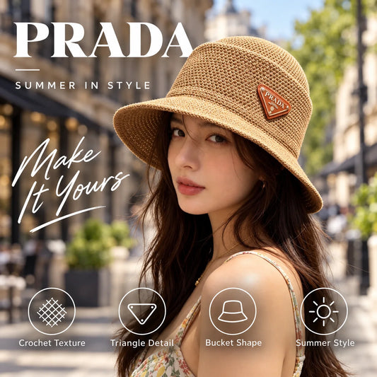 Prada Woven Open Knit Hat - image 1