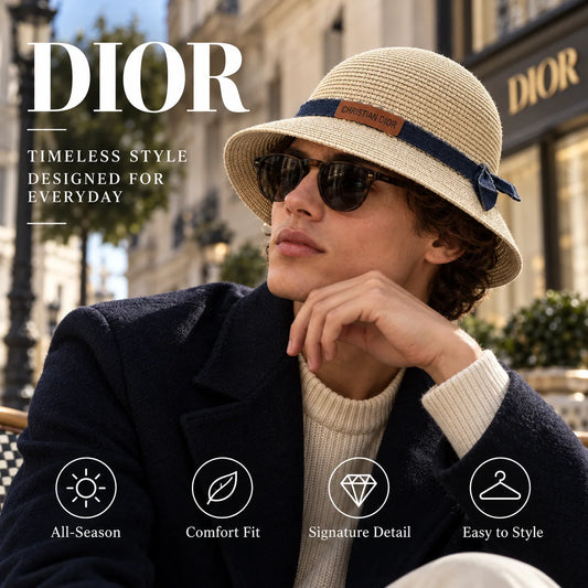 Dior Woven Bucket Hat - image 1