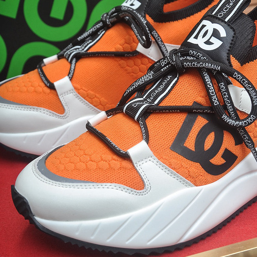 D*G Luxury Genuine Leather Casual Sneakers - Designer Unisex Shoes