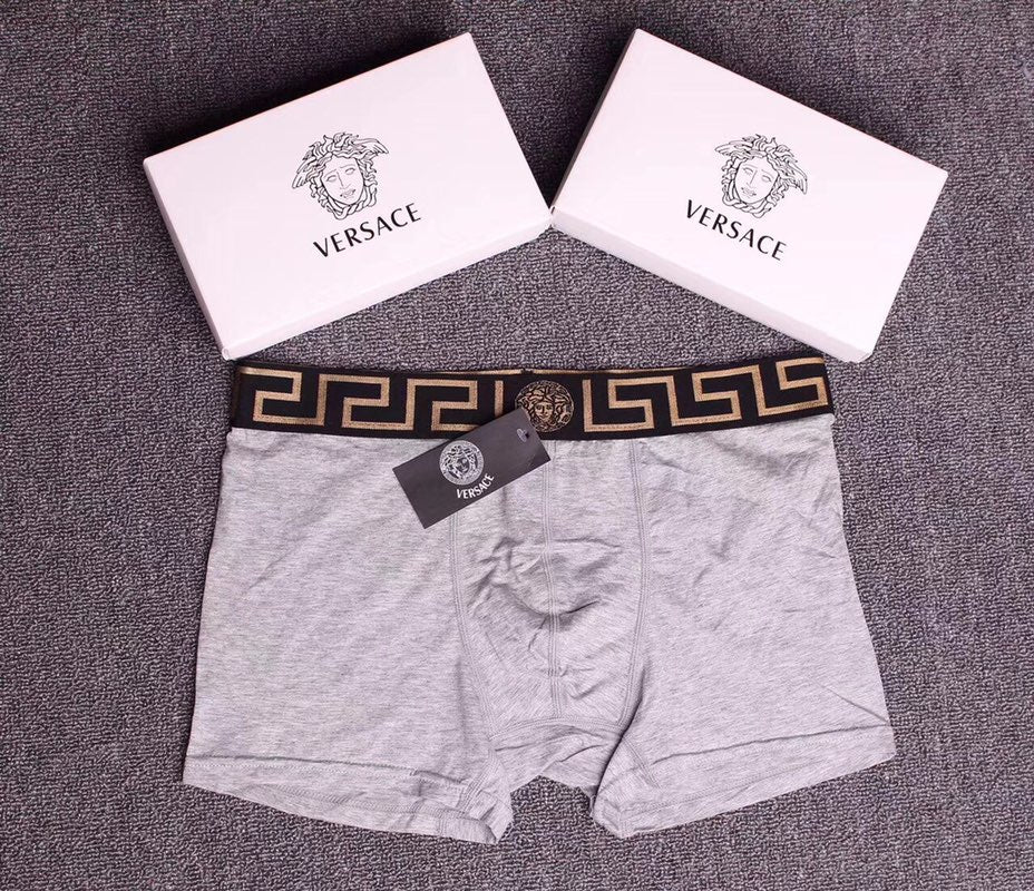 Versace Modal Greek-Key Waistbands Men's Boxer Briefs