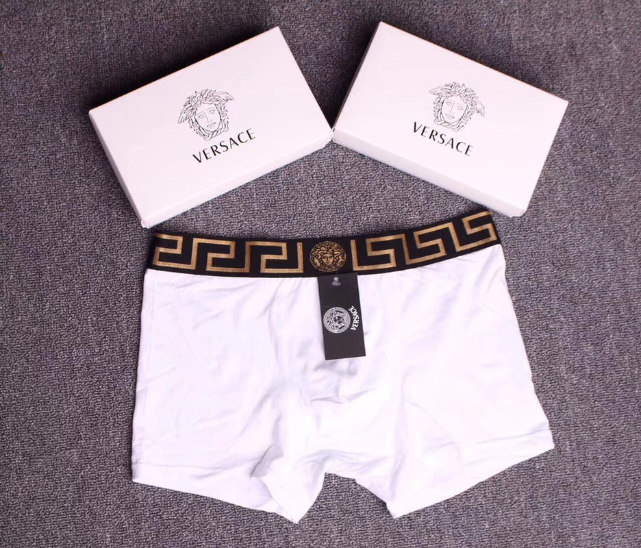 Versace Modal Greek-Key Waistbands Men's Boxer Briefs